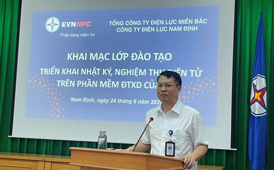 Điện lực Nam Định triển khai áp dụng phần mềm nhật ký, nghiệm thu điện tử nâng cao năng lực quản lý